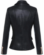 Kim-Kardashian-Double-Breasted-Paris-Blazer-Black-Back