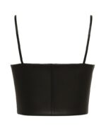 Black Lleather Corset back