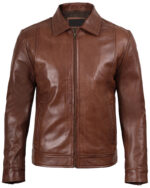 Reeves Brown Real Leather Jacket for Men img4 Reeves Brown Real Leather Jacket for Men img4