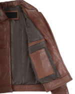 Reeves Brown Real Leather Jacket for Men img5 Reeves Brown Real Leather Jacket for Men img5