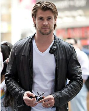 Chris Hemsworth Leather Jacket – Premium Celebrity Biker Style