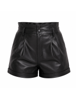 Black Leather Shorts for Women Black Leather Shorts for Women