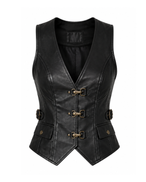 Leather Currier Women’s Sleeveless Leather Vest