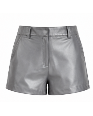 Gray Night Vegan Leather Short image