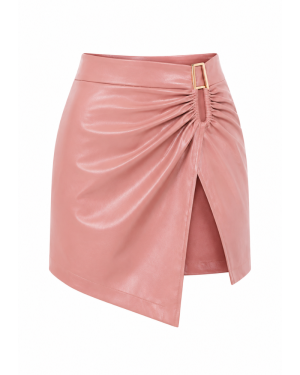 Women's Bias Cut Leather Skirt image